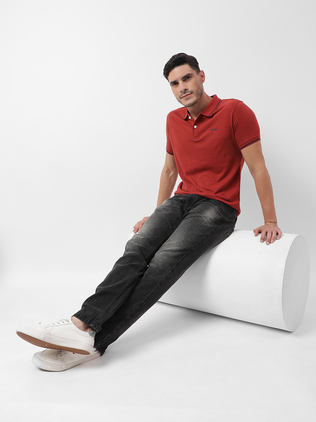 Numero Uno Men Faded Grey Jeans